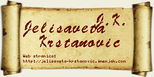 Jelisaveta Krstanović vizit kartica